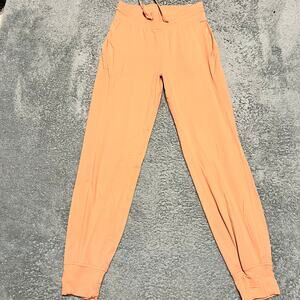 Lululemon Pants Joggers Womens 4 Orange Ready to Rulu Gym Lounge